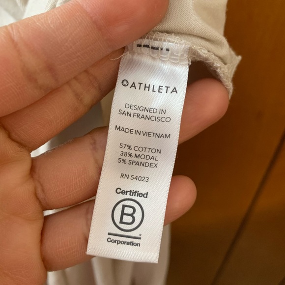 NWT ATHLETA Shoreline Slit Maxi Dress in Shoreline Beige Casual Light Size Small - Picture 11 of 16